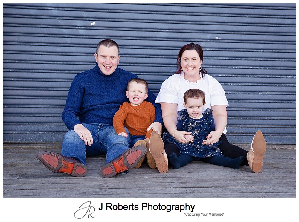 Family Portrait Photography Sydney Autumn chilly mornings at Tambourine Bay Reserve Riverview
